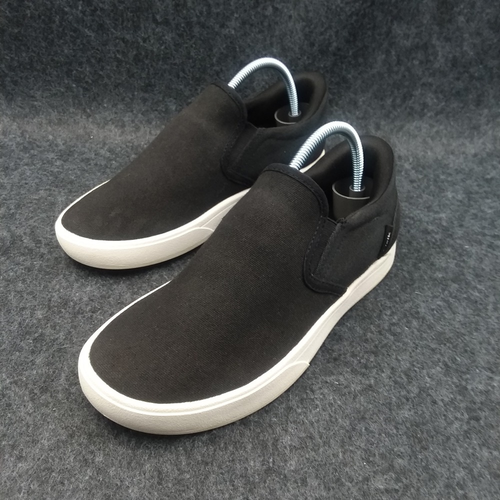 Kizik Venice Slip On Sneakers Casual Comfort Shoes Black White Mens 5 Womens 6.5